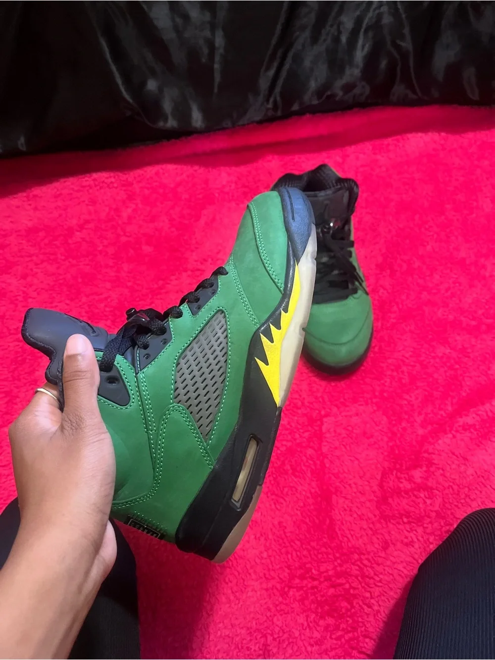 Jordan Men’s Green Black Yellow Athletic Shoes